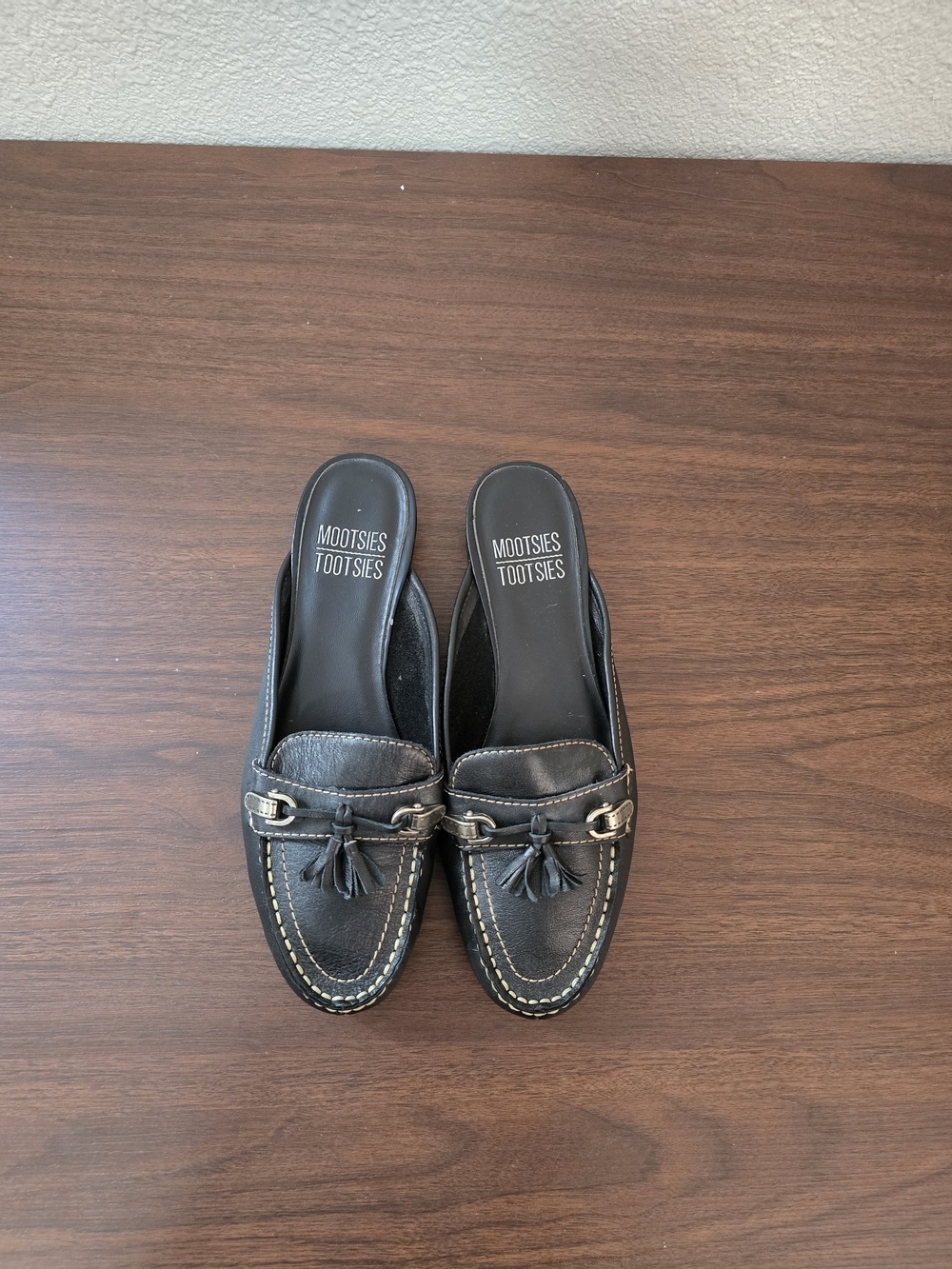 Mootsies Tootsies Men’s Black Tassel Loafer Mules